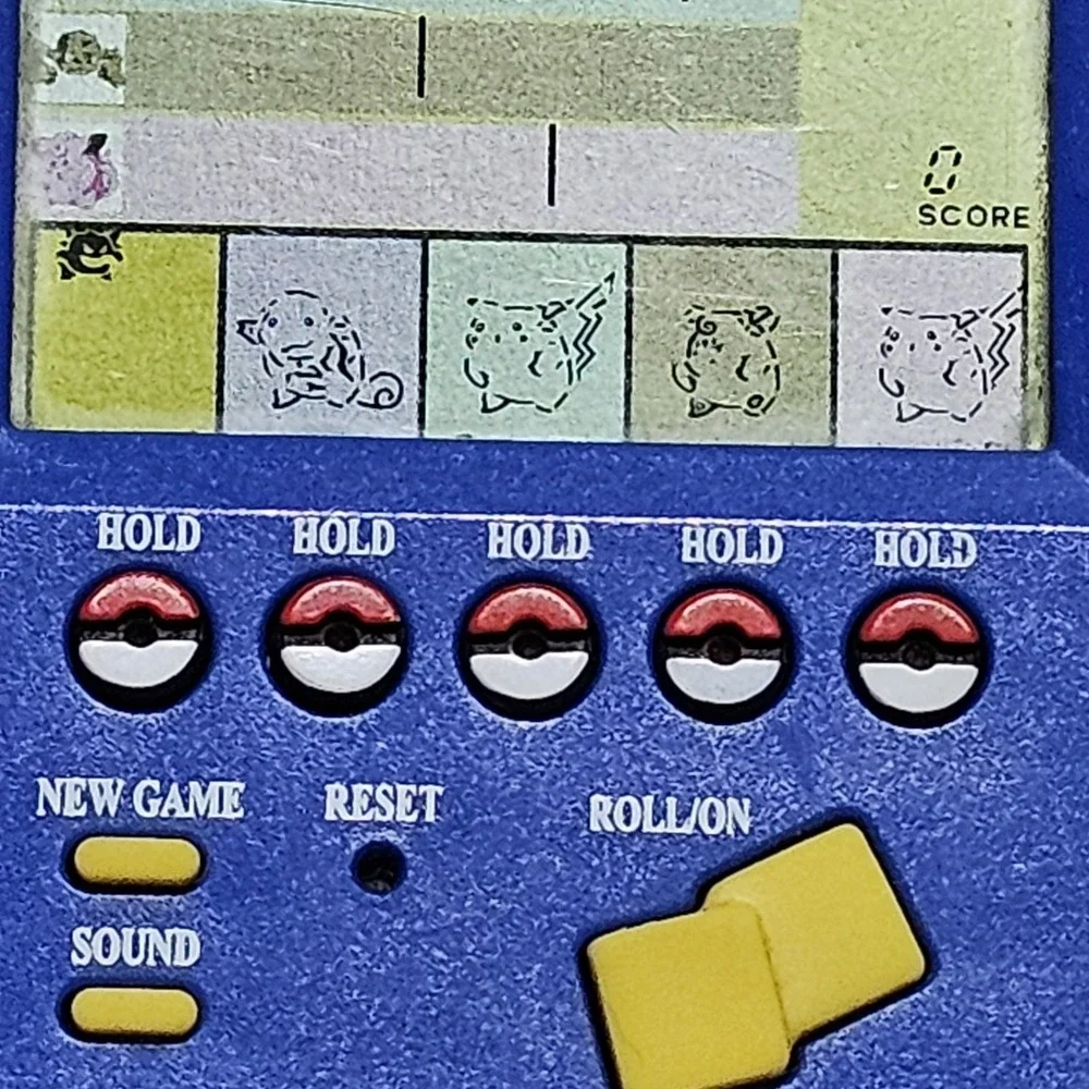 Pokemon Yahtzee 1999 Hasbro Electronic Handheld Video Game - Tested!
